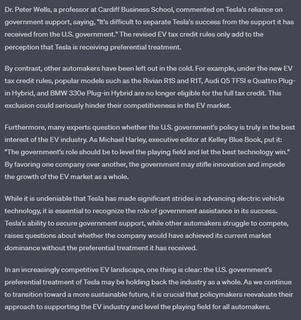 DavidShowalter's tweet image. I imagine there will be articles like this soon in response, so went ahead and had GPT-4 write it so we can have a preview of what to expect:

#GPT4 #aiGeneratedNews