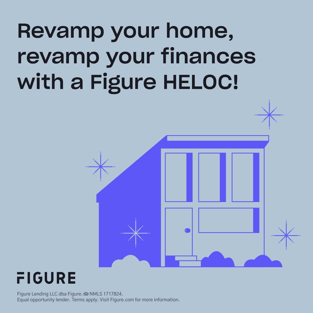 Figure's tweet photo. A home renovation can increase your home value and improve your financial position. Figure HELOC offers the fastest and easiest way to fund your home renovation project. Learn more at https://t.co/79VpWs0auX!
#homerenovation #FigureHELOC #financialimprovement https://t.co/2mrHiZASUj