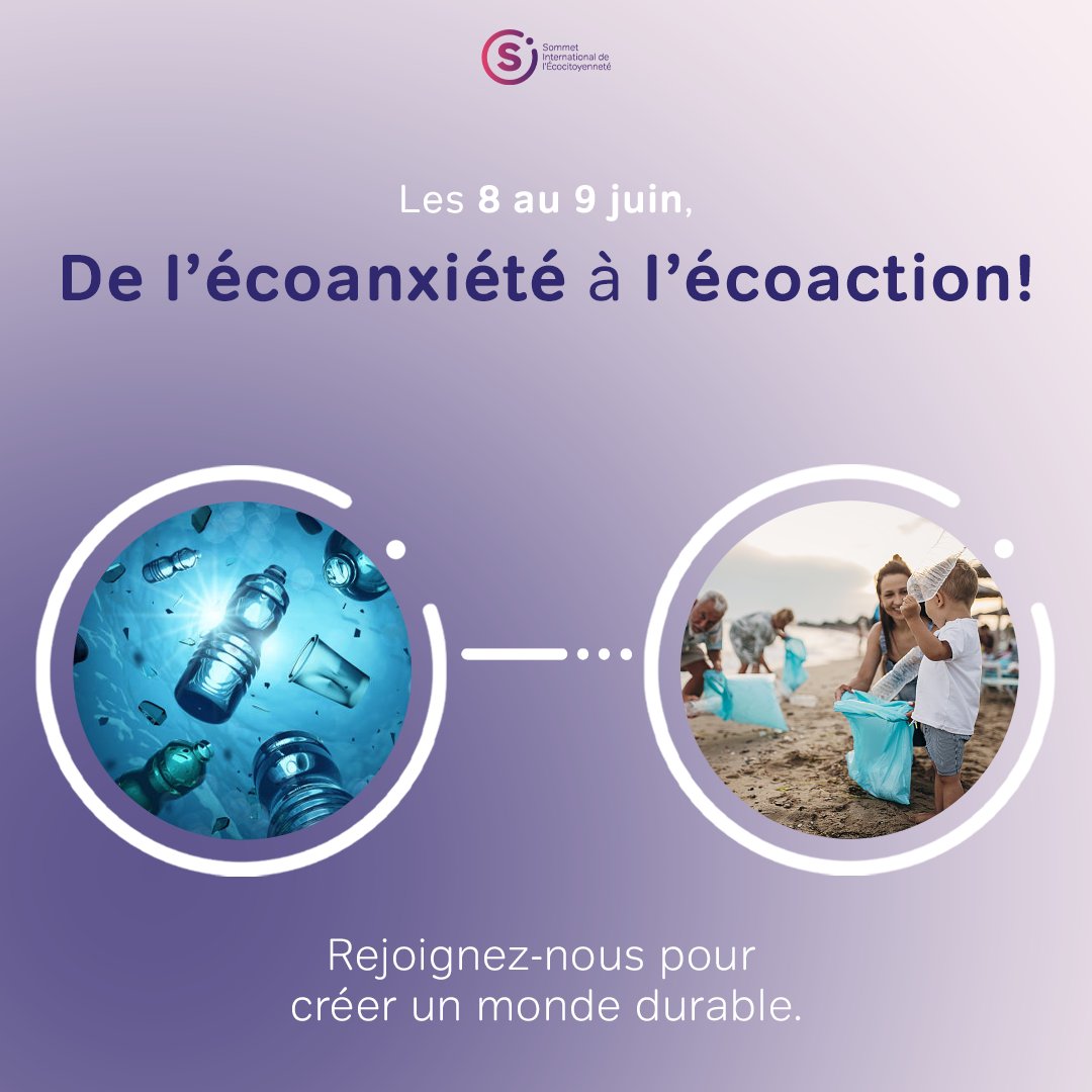 Qu’est-ce que l’écocitoyenneté ?

- Une écologisation de la citoyenneté
- Un engagement sur les enjeux socioécologiques
- Une mobilisation démocratique pour un meilleur « vivre-ensemble »

Les 8 et 9 juin prochains au Palais des congrès.

side-mtl.com