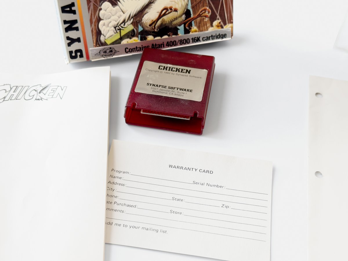 ErnstKrogtoft's tweet image. Q-Bits From my Personal Collection – Chicken retro365.blog/2023/04/15/q-b…
Part three in my series of smaller articles on Synapse Software, as told through the games that defined the company. #Chicken #SynapseSoftware #MikePotter #Atari #retrogames