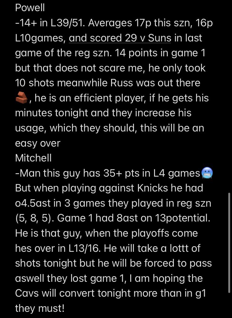 BalkanProps's tweet photo. #BalkanProps #PropCard 4-19-23
Reasoning below ⬇️📝

M. Brogdon o11.5 P [DK] -120
K. Durant o5.5 A [DK] -120
N. Powell o14.5 P [DK] -135
D. Mitchell o4.5 A [DK] -165

#GamblingTwitter
#NBATwitter   
#NBAPlayoffs 
#PlayerProps 
#NBAProps
#PrizePicks 
#nbaplayerprops
#nbaoverunders https://t.co/Hc5DSaWwCA