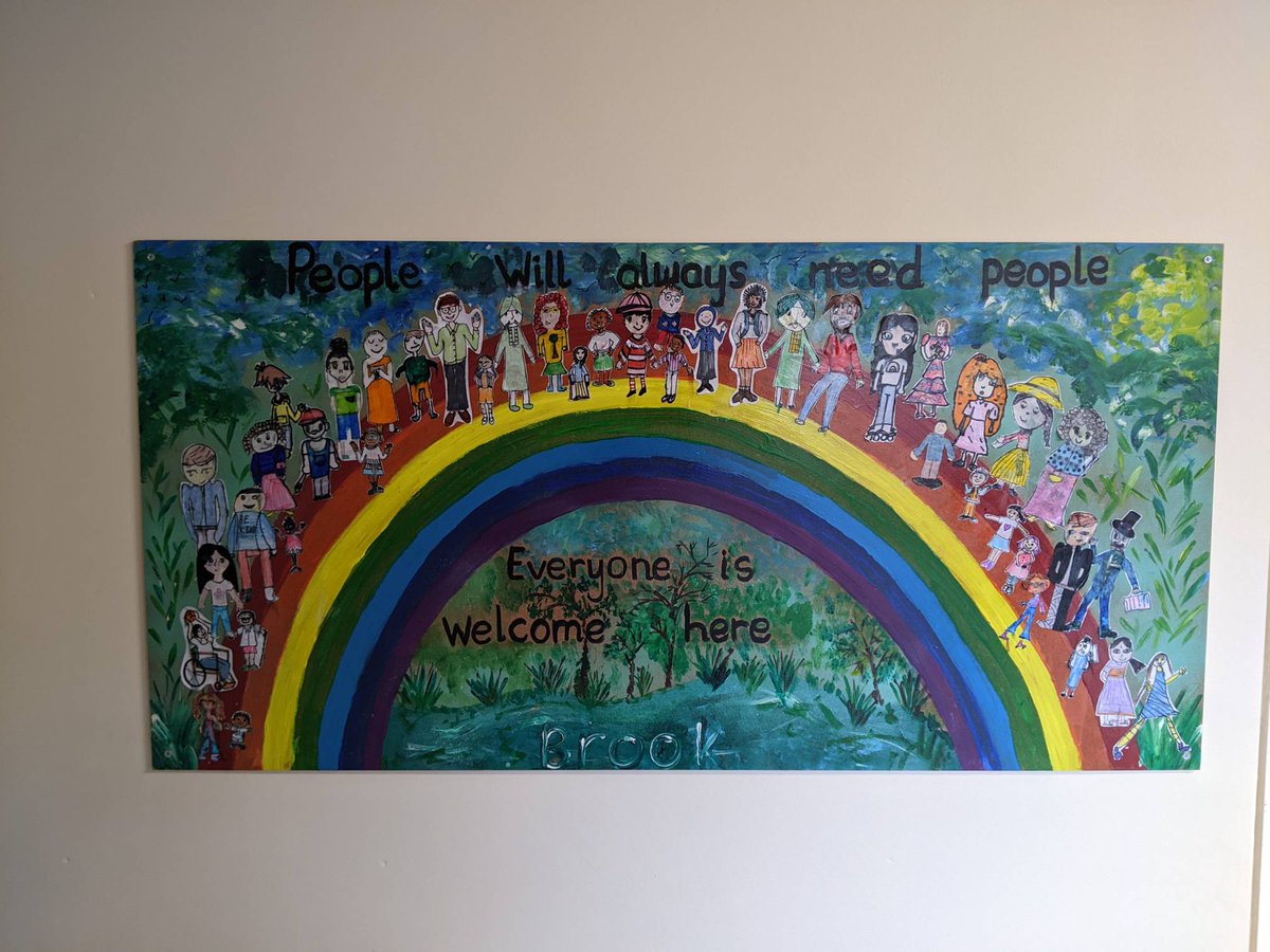 BrookAshford's tweet photo. Our new artwork, proudly displayed at school and inspired by our discussions and thoughts across Term 4. Thank you to our talented children (and Mrs Bridle!) https://t.co/QPDUtgdscJ