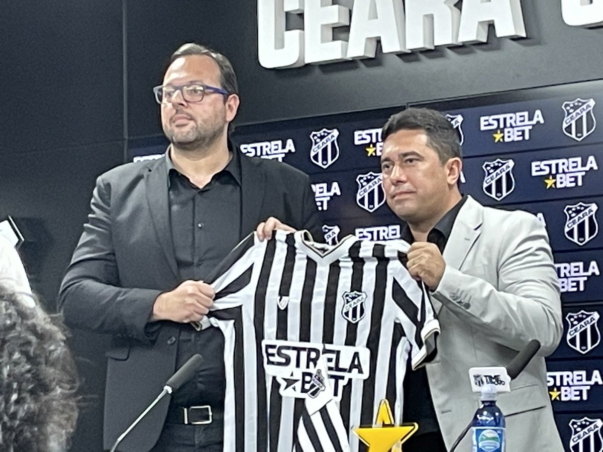 Ceará tem novo patrocinador master, Estrela Bet!!! Por três anos, cerca de 30 milhões, até abril de 2026.