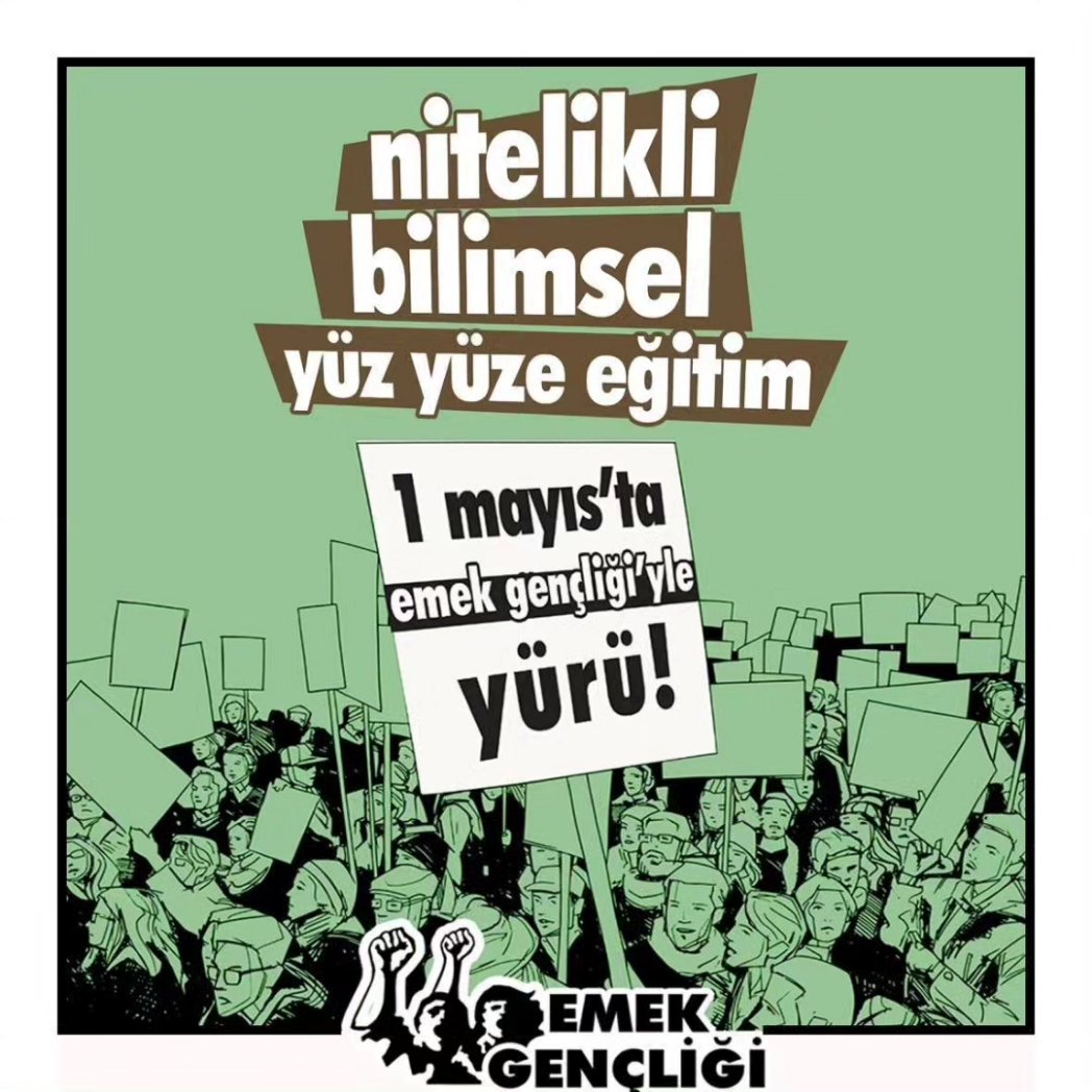EmekMersin's tweet photo. Taleplerinle birlikte, 1 Mayıs'ta Emek Gençliği'yle yürü!
#1Mayıs #yuzyuzeegitimistiyoruz https://t.co/EqJk40M6YP