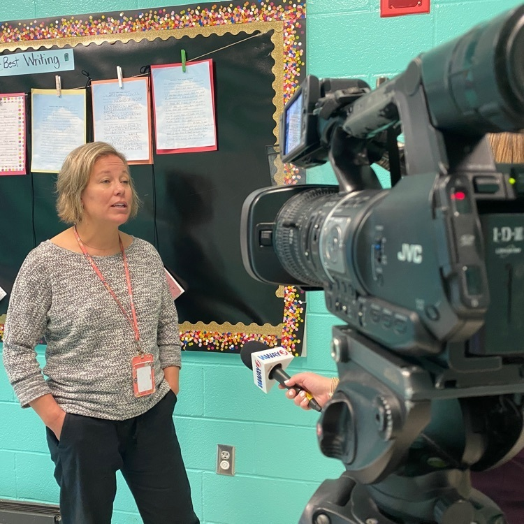 penderschools's tweet photo. Thanks to @wway for recognizing @rpe_rams ML Teacher Marcie Black as their Teacher of the Month. Her story will run during the 6 o'clock news tonight. #PCSPride https://t.co/EHvGC9TovH