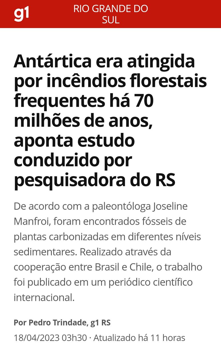 PaleoLabUSP's tweet image. #PALEOLAB NO G1 !! 
#SBPALEONTOLOGIA 🇧🇷🇧🇷🇧🇷🇧🇷

@CNPq_Oficial | @AgenciaFAPESP