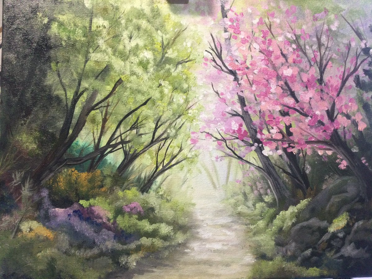 Karinasassa's tweet photo. Working on a @paintwithkevin tutorial, trying to up my skills 👩🏻‍🎨😄 #wip #oilpainting #learning #art #ArtistOnTwitter https://t.co/vEFuuu7iDd