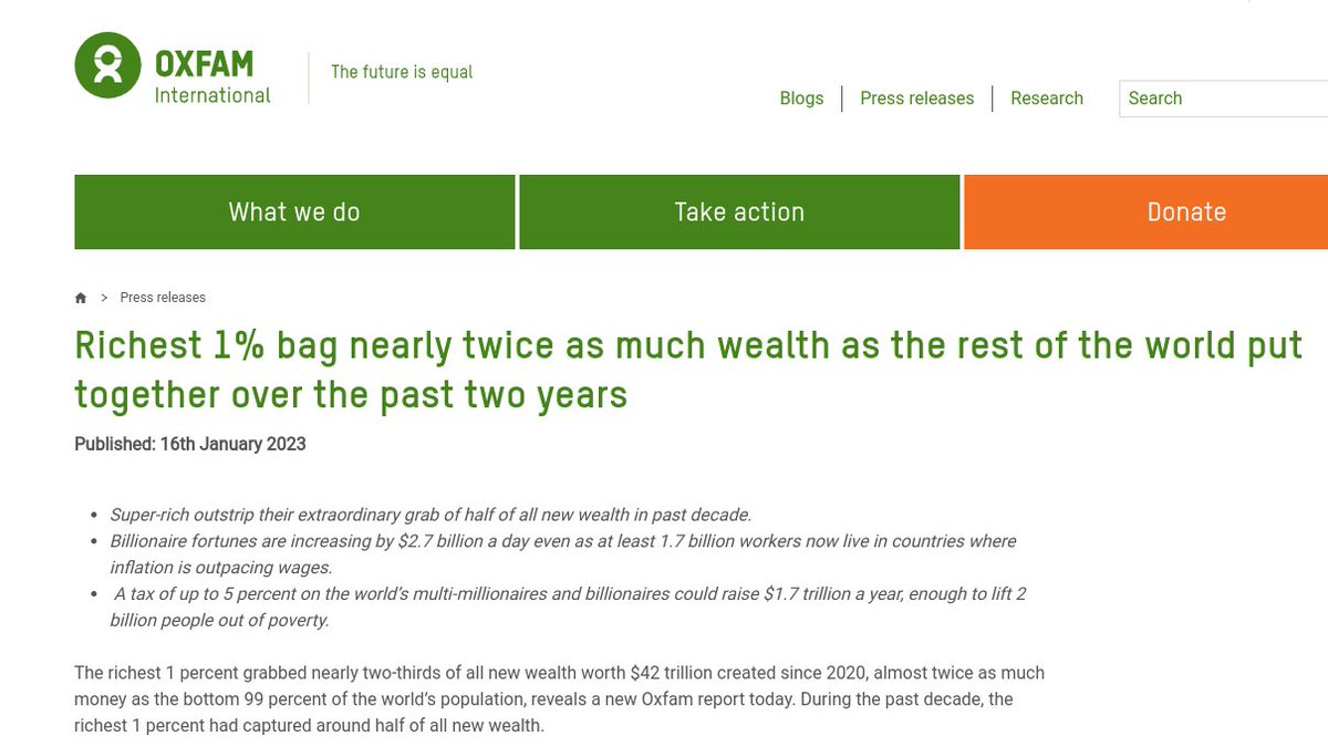 ExtinctionR's tweet photo. The biggest upward transfer of wealth in human history was during COVID. 

We were robbed whilst we were scared, sick, dying, & grieving.

And with their newly-expanded wealth, banks and governments are sleepwalking us off the cliff into climate, economic, and societal disaster by continuing to fund not only fossil fuels, but NEW fossil fuel projects instead of sustainable energy.

This is a national security risk.

This is an economic risk.

This is an existential risk.

Do not expect change from anyone's hands other than your own.

Every one of us is needed in this fight.

Join us: https://t.co/x6wuJRWU98

Support our work: https://t.co/chjAofwILf… 

https://t.co/omraAU4YHC