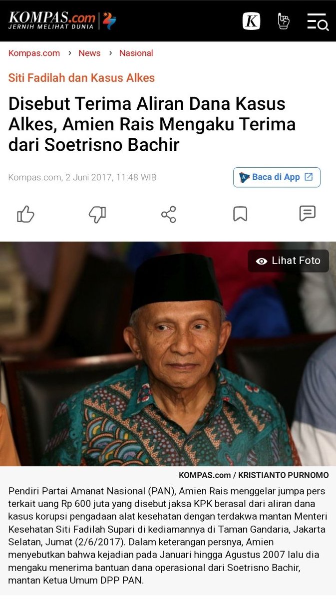 __AnakKolong's tweet photo. Justru anda adalah "CONTOH HIDUP" kleptokrat • penikmat praktik kleptokrasi yang "selamat" di dunia.
.
.
Mestinya anda @realAmienRais bisa dijerat jika fakta persidangan berikut ini terjadi hari - hari ini.

Saya tidak tahu bagaimana cara anda memakai peci, karena "tanduk" anda masih terlihat.
.
.
KELEMAHAN SENGKUNI MEMANG DI BAGIAN CHANTOKA ( DUBUR / SILIT ) DAN ITU JALAN KEMATIANNYA.
.
.
👀😈