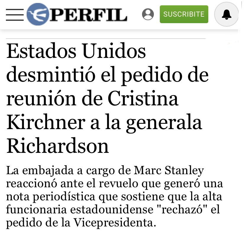 Información brindada por la Embajada de EE.UU. en nuestro país que nunca verás publicada en Clarín.
 
Confirmado: como siempre… CLARÍN MIENTE.