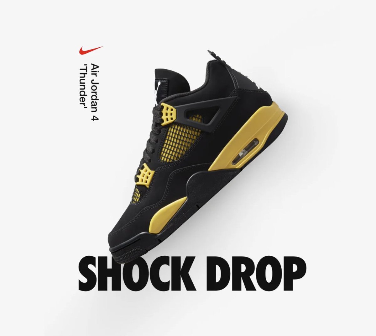 Jordan 4 Thunder 2023 Shock Drop Cop Air Jordan 4 Retro  main image 4
