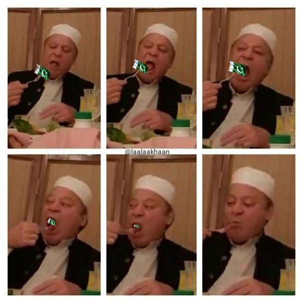 laalaakhaan's tweet photo. کھاؤ جی کی پاکستان کو کھاتے ہوئے ایک نایاب تصویر !!! https://t.co/YUhfbFMq5p