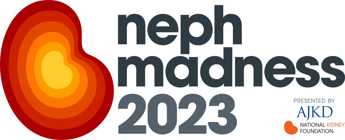 Thank you to @grahamgipsonmd for creating the beautiful #NephMadness 2023 logo that you've seen all over #NephTwitter for the last 7 weeks!