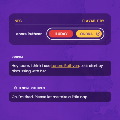 MinimalRoleplay's tweet photo. In Minimal Roleplay, you will be able to speak as another character, very useful for playing non-player characters!
Find more informations by joining our Discord!
— illuday
#ttrpg #playbypost https://t.co/8QPJBjoOGC