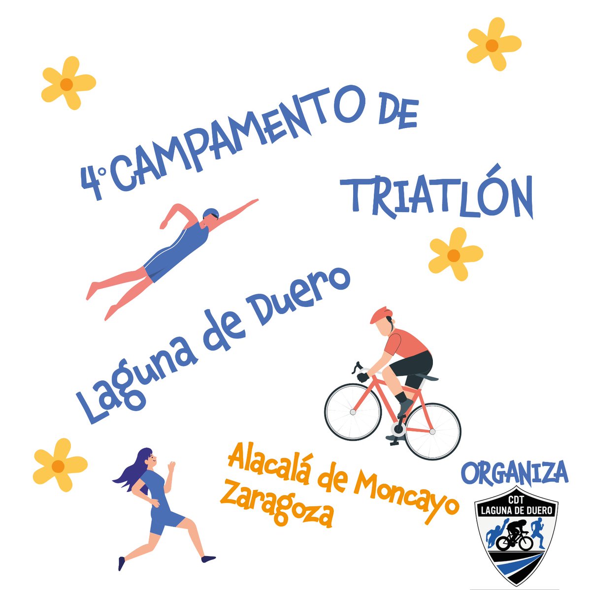 TriLaguna's tweet photo. ⭕IV CAMPAMENTO DE VERANO DE TRIATLÓN PARA MENORES

📣Un año más, desde el @TriLaguna es un orgullo presentar nuestro campamento de verano de Triatlón para menores

📍Alcalá de Moncayo (Zaragoza)
📆Del 26 al 30 de junio de 2023
🚻De 7 a 12 años https://t.co/L9pVn7cBxG
