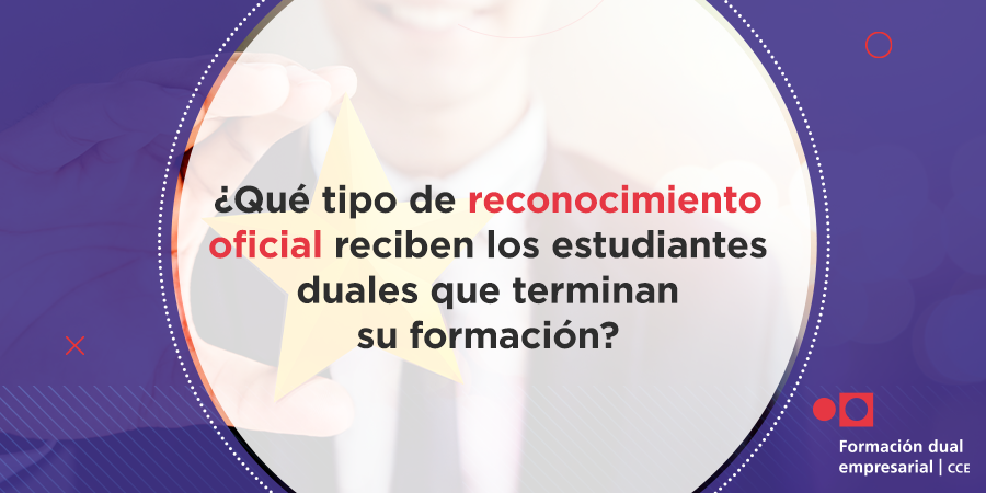Al terminar su #FormaciónDual los estudiantes reciben dos tipos de reconocimiento académico y un certificado de competencias a través de una evaluación con base en la metodología del <a href="/ConocerMx/">Conocer MX</a>.

Para más información, entra aquí 👉bit.ly/3fNvqHx