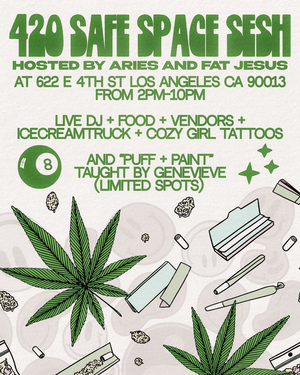 FatJesus562's tweet photo. Stay tuned flyer drops next week for now check me out on 4/20 I’ll be here taking photos n getting Motavated 😮‍💨🍁 https://t.co/q4OaRv99Bq