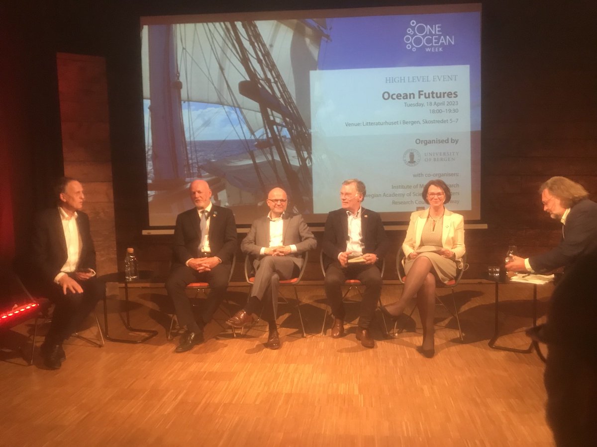 Informative high level debate on situation of the ocean+perspectives on the future ⁦@LitthusBergen⁩ #OneOceanWeek ⁦@ThomsonFiji⁩ ⁦@PeterMHaugan⁩ ⁦@EdvardHviding⁩ ⁦@vreas_lise⁩ ⁦⁦@VidarHelgesen⁩ ⁦@henrikharboe⁩ ⁦⁦⁦⁦@UiB⁩