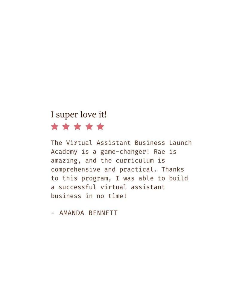 PoshOperations's tweet photo. Testimonial Tuesday: The Virtual Assistant Business Launch Academy is a game-changer! Rae is amazing, and the curriculum is comprehensive and practical. Thanks to this program, I was able to build a successful virtual assistant business in no time!

 #un… https://t.co/6julujkgXC https://t.co/x436ykUbjz
