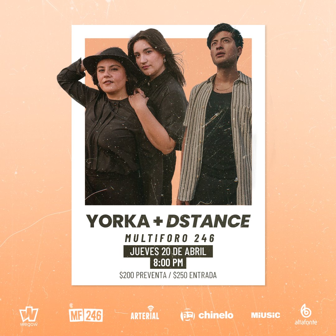 yorkamusica's tweet photo. ⚠️ ATENCIÓN ⚠️ Nuestro show del jueves en CDMX se mueve a Multiforo 246❗️Los esperamos para echarnos unas rolitas juntos 🥰

*Los boletos que se adquirieron para Bajo Circuito, igualmente serán válidos en Multiforo 246. https://t.co/YOJS8uJqWu
