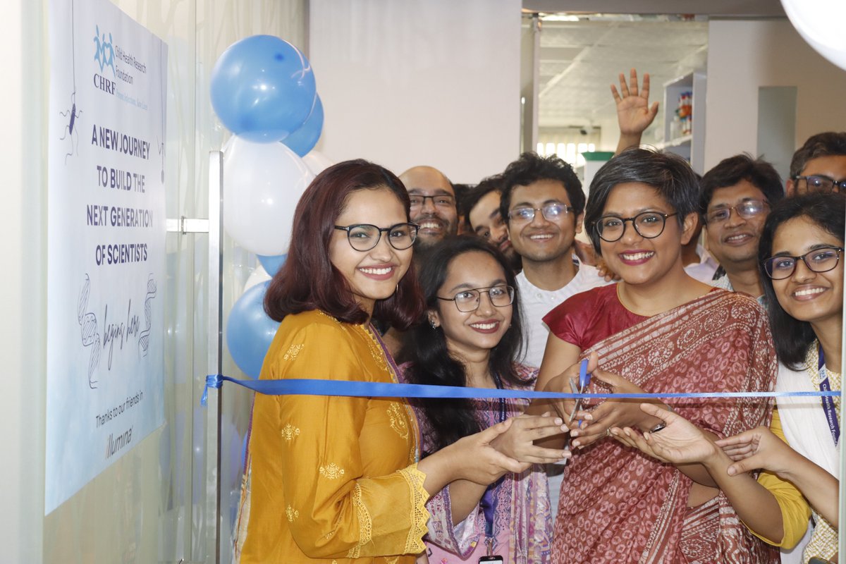 chrfbd's tweet photo. A new journey to build the next generation of scientists begins here!
We inaugurated our next-generation sequencing training room today! This is a dedicated lab space for training on pathogen genomics, and was made possible thanks to support from our friends in @illumina. https://t.co/OsQBqIp3LO