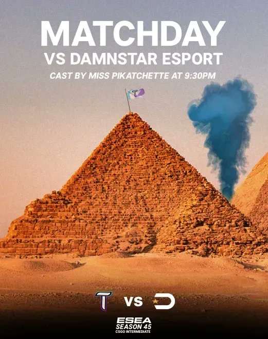 sk_yolo_cs's tweet photo. Estamos nos preparando para a batalha ! ⚔️
Nos joueurs sont prêts. Notre objectif pour cette soirée est simple : la victoire ! 🏆
🆚 @damnstaresports
🕐 21h30
🎙️ https://t.co/0G4GQk1pxG - @MissPikatchette
#WeAreTraker #CSGO #ESEA https://t.co/eJsul3MzW5