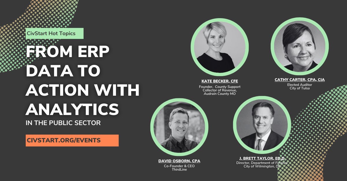 CivStart's tweet photo. Get the inside scoop on the latest trends in #GovTech and #ERP! Join us on April 27th for our next Hot Topics webinar, discussing how active monitoring with analytics can turn a huge amount of data in the ERP into actionable insights. Register: https://t.co/C8oOfKGxAZ 
#ThirdLine https://t.co/OtQ6vvmfCb