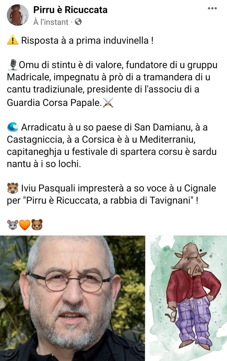 ProdRealita's tweet photo. #pirru #ricuccata #rabbiaditavignani #iviupasquali #realitàéditions #linguacorsa #immersione #corsica #libru #book #disc #discu https://t.co/iSJQEYBK1O