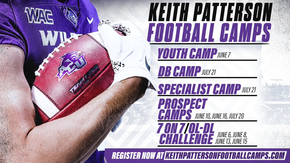 🏈 Camp Registration 👇

Link:keithpattersonfootballcamps.com