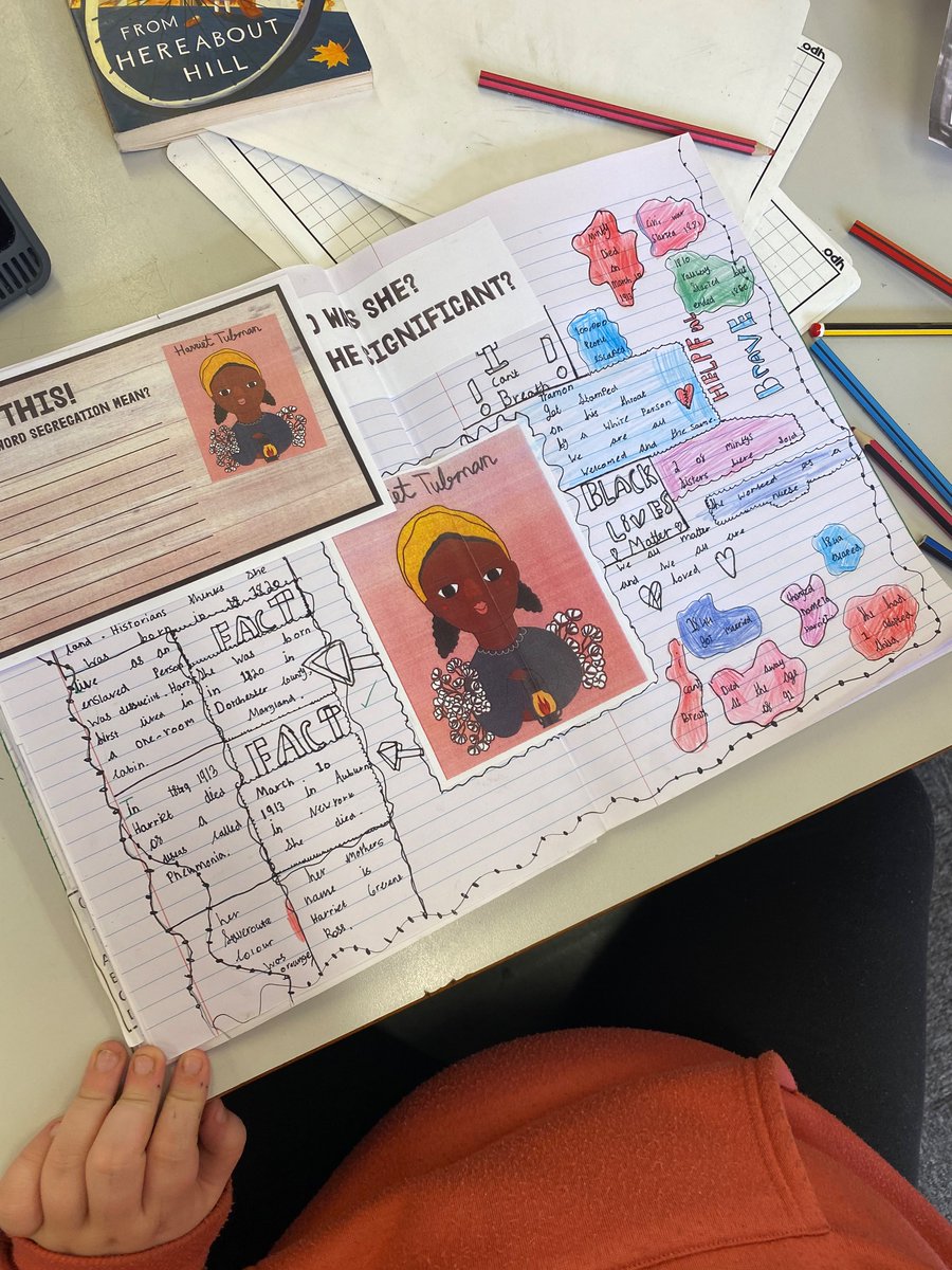 MfpsYear5's tweet photo. We have started our new History topic - Black Lives Matter ✊🏾 ✊🏿
The children have learnt so much already about Black history. Yesterday, we learnt all about the incredible woman, Harriet Tubman. 
#MFPSHistory
#BLM https://t.co/MtnZgJFvHd