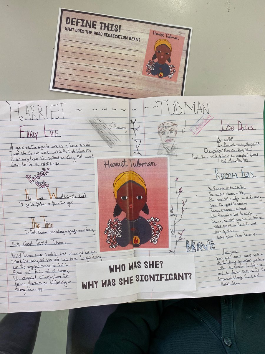 MfpsYear5's tweet photo. We have started our new History topic - Black Lives Matter ✊🏾 ✊🏿
The children have learnt so much already about Black history. Yesterday, we learnt all about the incredible woman, Harriet Tubman. 
#MFPSHistory
#BLM https://t.co/MtnZgJFvHd