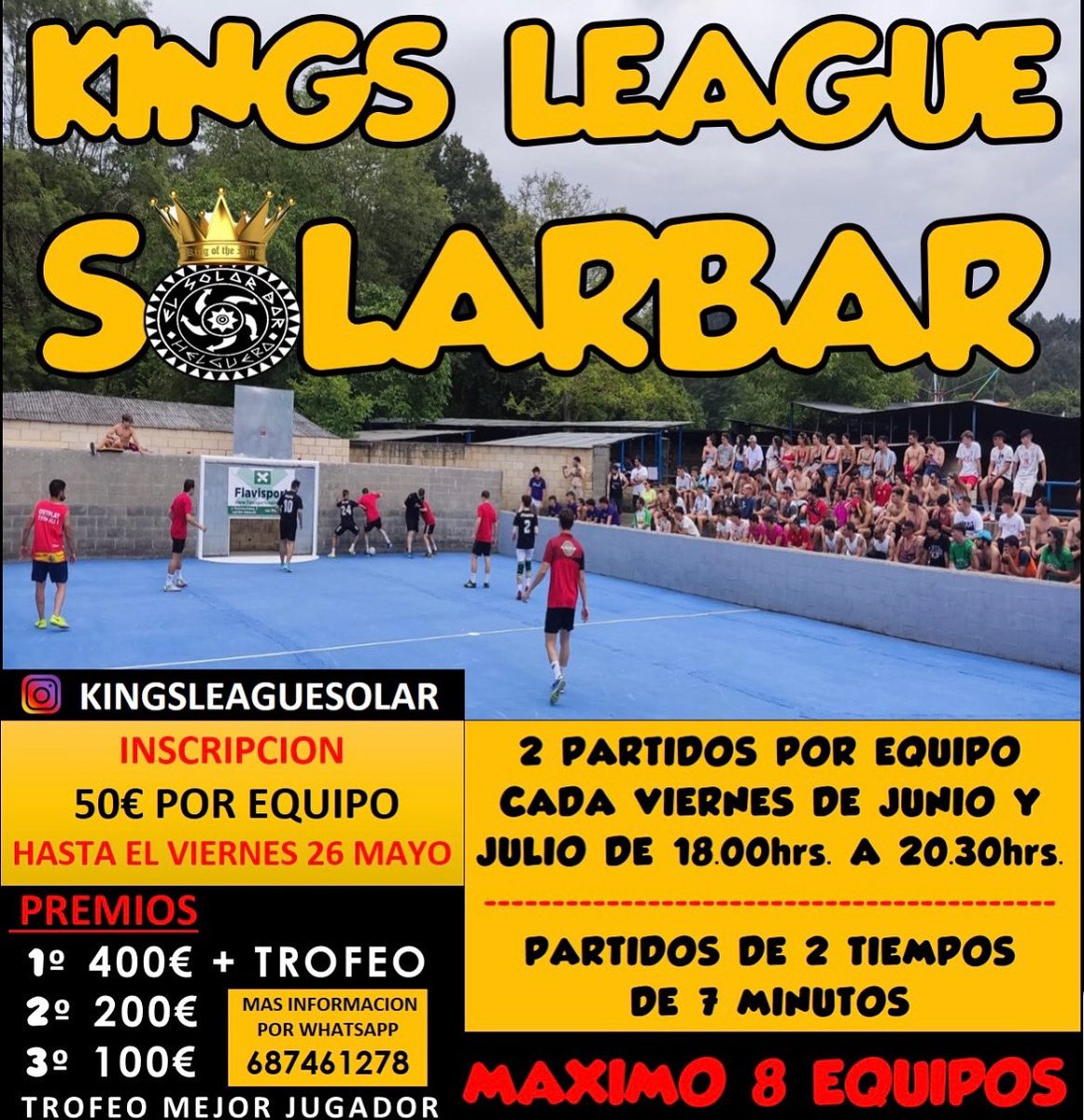 Efreen10's tweet photo. Este año a falta de un Torneo SolarBar (como ya es tradición), me he puesto el objetivo de sacar 2 adelante en un mismo verano.
Para ello os agradecería la mayor difusión, para poder completar toda las plazas de inscripción

⚠️ NOS QUEDAN 2 PLAZAS YA! https://t.co/zj6zJ39yu6