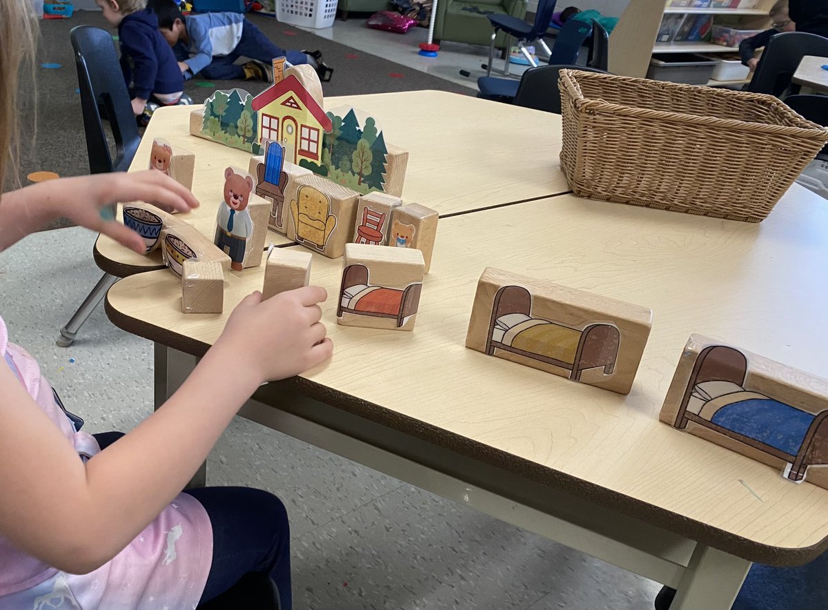 CThompson111809's tweet photo. Goldilocks and the Three Bears have taken over our room! @WPSTillsonburg #dramaticplay #goldilocksandthethreebears https://t.co/7SHYHDjDDX
