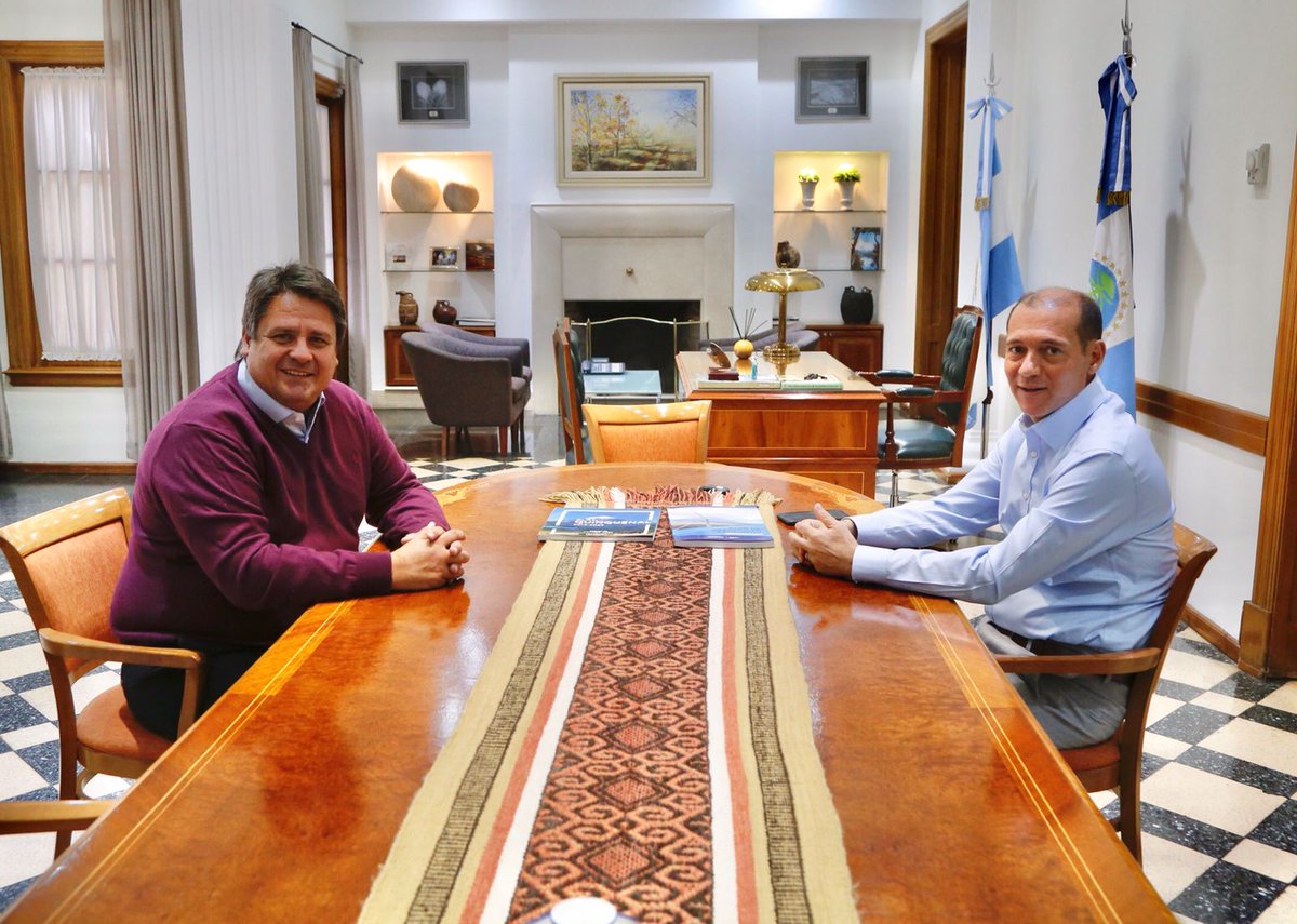 Nuestra ciudad capital sigue potenciando el #TrabajoEnEquipo.
Este mediodía me reuní con el intendente reelecto <a href="/MarianoGaidoOk/">Mariano Gaido</a>, para abordar nuestra agenda conjunta. #JuntosPodemosMás