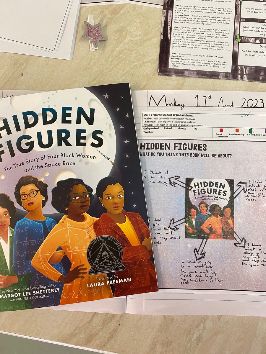 MfpsYear5's tweet photo. In LIRA our key text this week is Hidden Figures. We are really enjoying it so far 🚀 ✊🏾 https://t.co/4rR3ri48UM