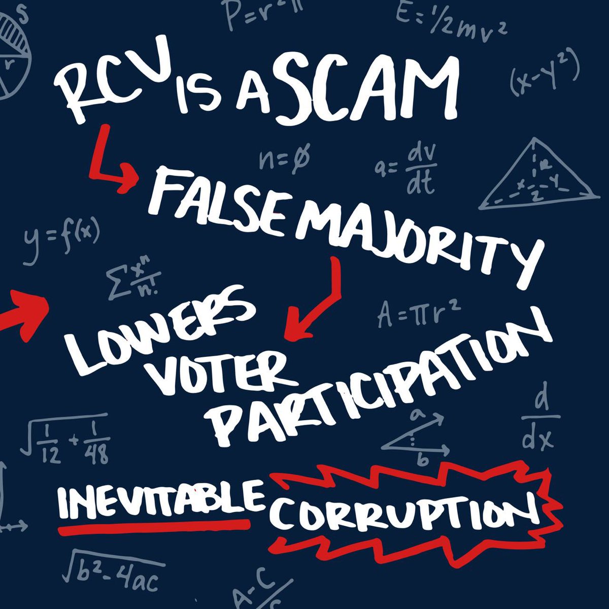 TPAction's tweet photo. Ranked Choice Voting is a scam that disenfranchises voters &amp; destroys elections!

Learn more about how Democrats &amp; the high paid consultants are trying to suppress your vote.

👉 https://t.co/nrbChkwtH7 https://t.co/AilXtldOQz