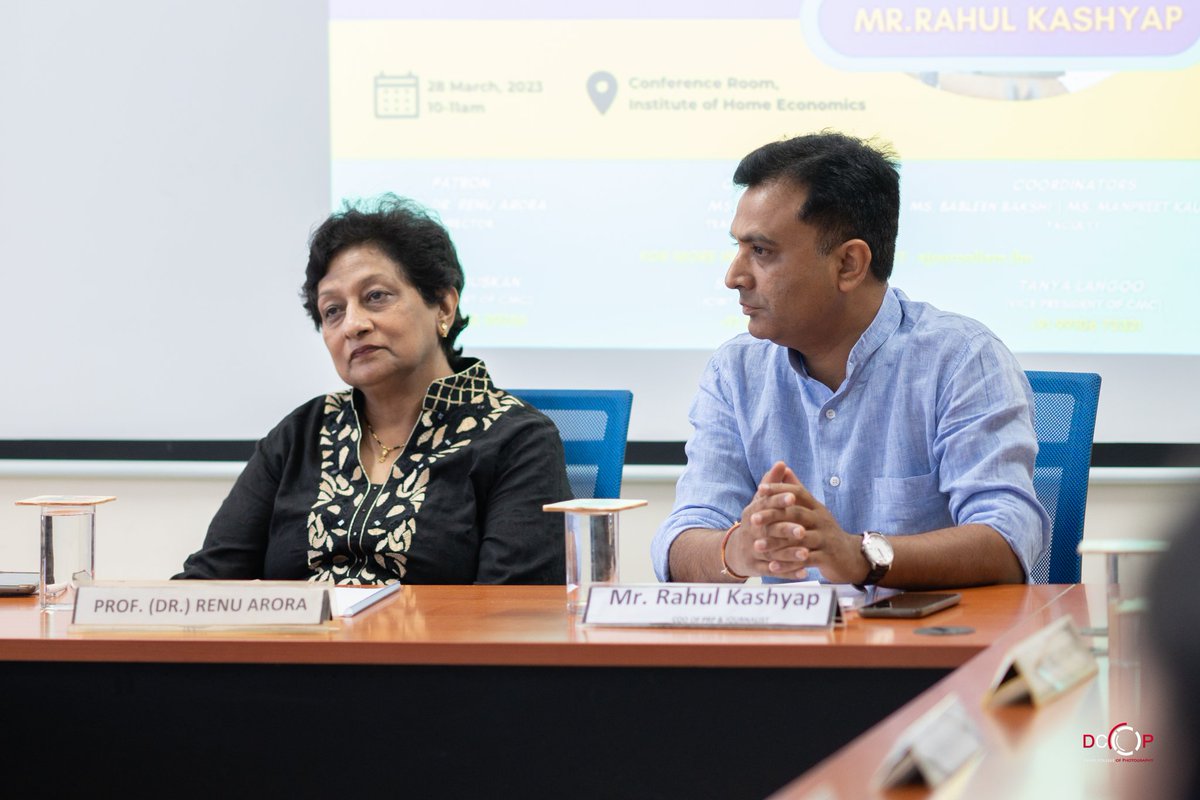 rahulwaa's tweet photo. Recently, inaugurated #comscape , the academic festival of @UnivofDelhi 's Dept of Development Communication, Extension and Journalism, IHE. Also, delivered the keynote address on the topic 'Role and Responsibilities of Media in the era of G20'. Few glimpses..
#G20Summit https://t.co/bzK5SChHSf