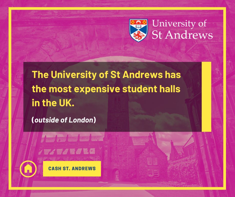 CASHStAndrews's tweet photo. Students at St Andrews are facing some of the highest accommodation costs in the UK.

Despite this, @univofstandrews have committed to an 8% increase for halls of residence during the most severe cost-of-living crisis in a generation ⬇️ https://t.co/Hjynwei9U0