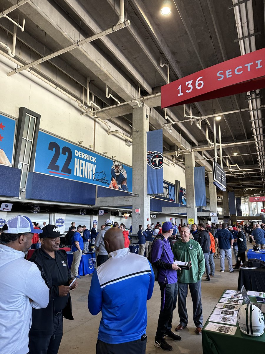 Coach Bowden &amp; Coach Pope headed up to the Tennessee Titans Recruiting Fair at Nissan Stadium this morning to let these college coaches know about the Panthers!! Thanks to the <a href="/TFCAFootball/">TnFCA</a> for a great event to help get our guys to the next level <a href="/high_bartlett/">Bartlett High School</a> <a href="/BartlettSchools/">BartlettCitySchools</a>