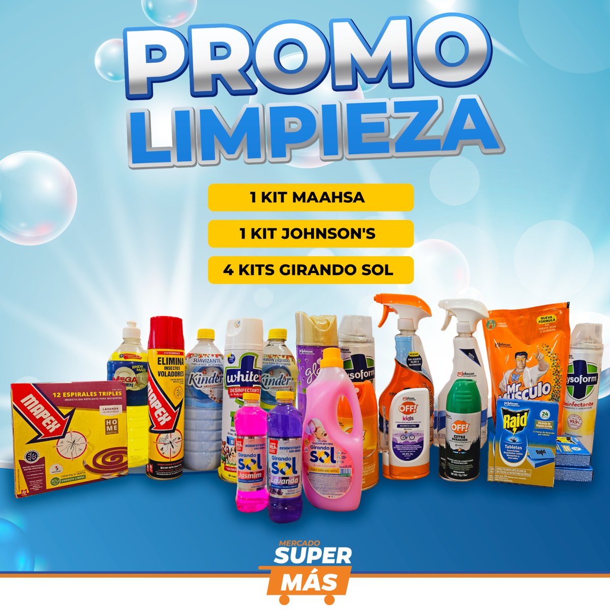 supermas_py's tweet photo. Por la Semana de la limpieza te regalamos estos kits🙂🪣🧴
Para participar solo debes:
🧹Seguír nuestra cuenta @supermas_py 
🧹Dejanos en los comentarios tus últimos 3 N°C.I.
🧹RT
Y ya estas participando!😎
Sorteamos el 28/04
.
.
.
#semanadelalimpieza #sorteos #mercadosupermas https://t.co/ZENmu6CP2N