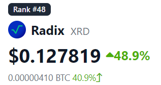 RUPINE_Labs's tweet photo. What a crazy ride of $XRD the last few days. Top50 and > +100% within the past week. 

How long do you think we will #HODL our Coins?
👇👇👇 https://t.co/qmHsih3srT