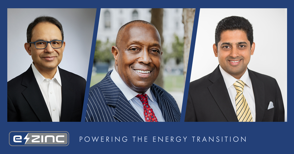 eZinc_Energy's tweet photo. We are thrilled to announce the appointment of three cleantech leaders as C-Level executives to charge the next phase of growth at e-Zinc.

Full story:
https://t.co/lrh7SXgGKP https://t.co/PI9hWxe20x