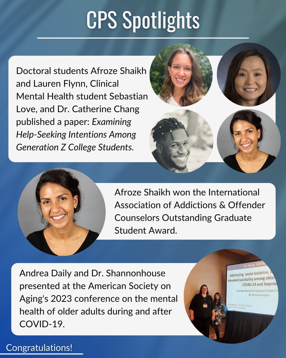 CPS_GSU's tweet photo. Welcome to the end of the semester, everyone! We have a lot to celebrate so let's recognize some of the amazing work students and professors in our department are doing!

Read Shaikh et. al.'s paper here: https://t.co/hIp9oZ4qIH https://t.co/gZxzRsUQWS