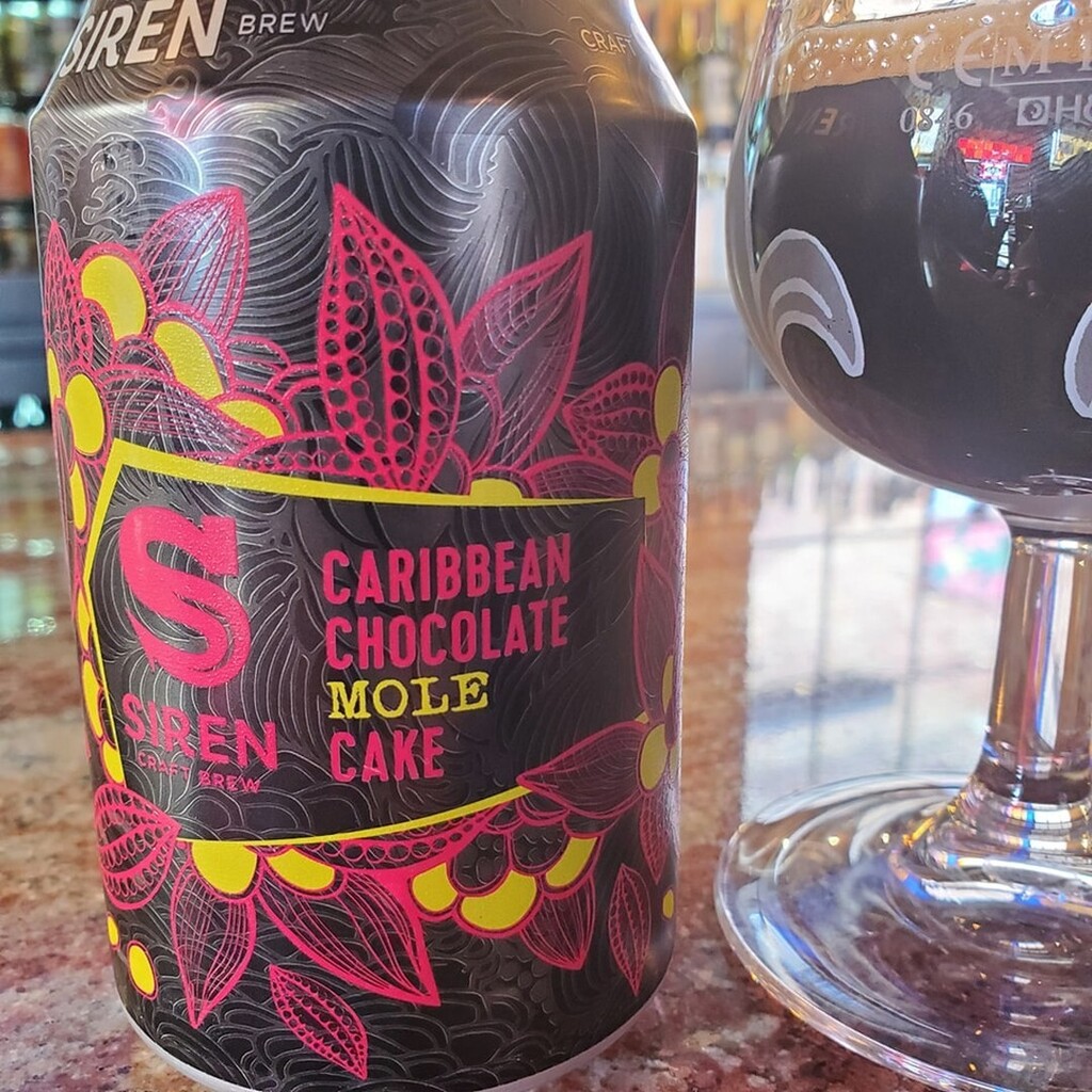 Siren Craft Brew's Caribbean Chocolate Mole Cake is an inspired blend of Ancho, Pasilla and Guajilla peppers and chocolate. It's a deliciously restrained and very drinkable. The spice grows with every sip. 

One of many new beers that recently arrived at The Bayou.