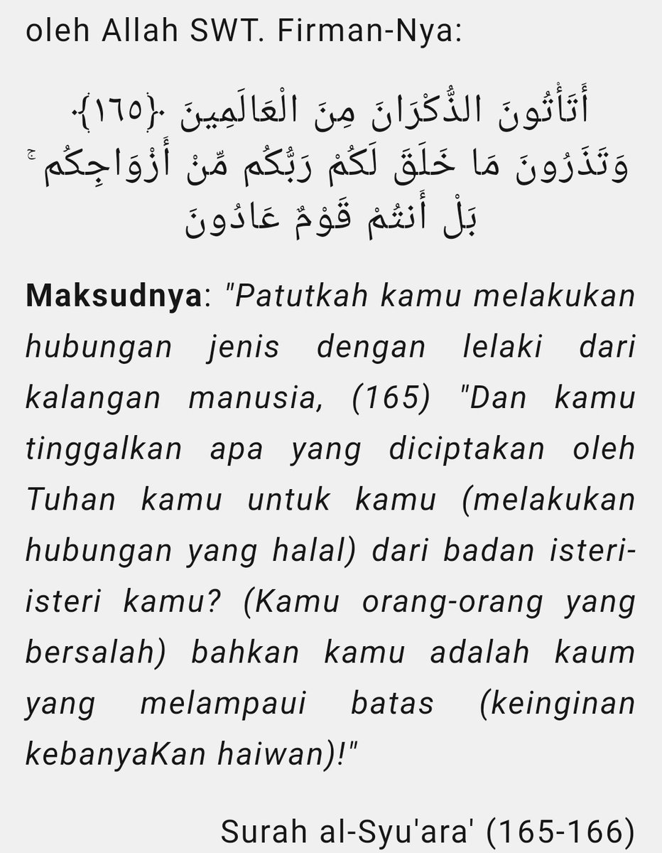 VettiesU's tweet photo. @RafaelDanial03 jauhkan dri geng homoseksual.
takutlah pada Allah.. https://t.co/sjvijFsZjL
