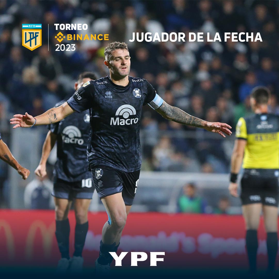 LigaAFA's tweet photo. Anotó dos goles ⚽ en el triunfo de @Belgrano sobre @gimnasiaoficial y así lo mantuvo entre los equipos de arriba: Pablo Vegetti es el #JugadorYPFInfinia de la #fecha12 del #TorneoBinance 🏆

⚽ Goles: 2
👏 Efectividad de remates: 67%
👊 Recuperaciones: 2

@YPFoficial https://t.co/byi6hVdpWB