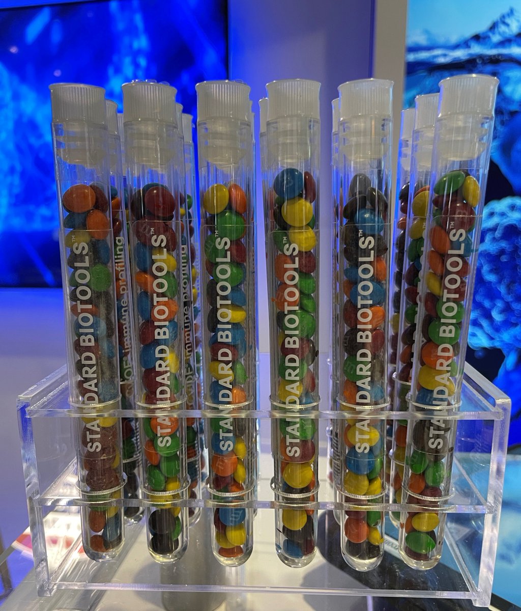 Standard_BioT's tweet image. Need a snack? Visit #AACR23 Booth 1224! We would love to meet you and discuss your research over some M&amp;amp;Ms.
