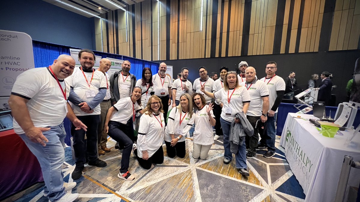 hancockenergy's tweet photo. Check out the energy (efficiency) in this room! Hancock customers sporting our Mobile Energy Audit swag @JoinBPA 2023 National Home Performance Conference  #NHPC23 https://t.co/esIWddfj6p