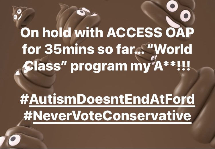 ChantalsBack's tweet photo. Would love to see #WorldClassMyAss trending for the worst Premier in Ontario’s history @fordnation @MichaelParsa @ToddSmithPC
Neglecting autistic kids since 2018 ✅
#AutismDoesntEndAtFord
#MoveTheWaitlist
#NeverVoteConservative https://t.co/9waABnPhpP