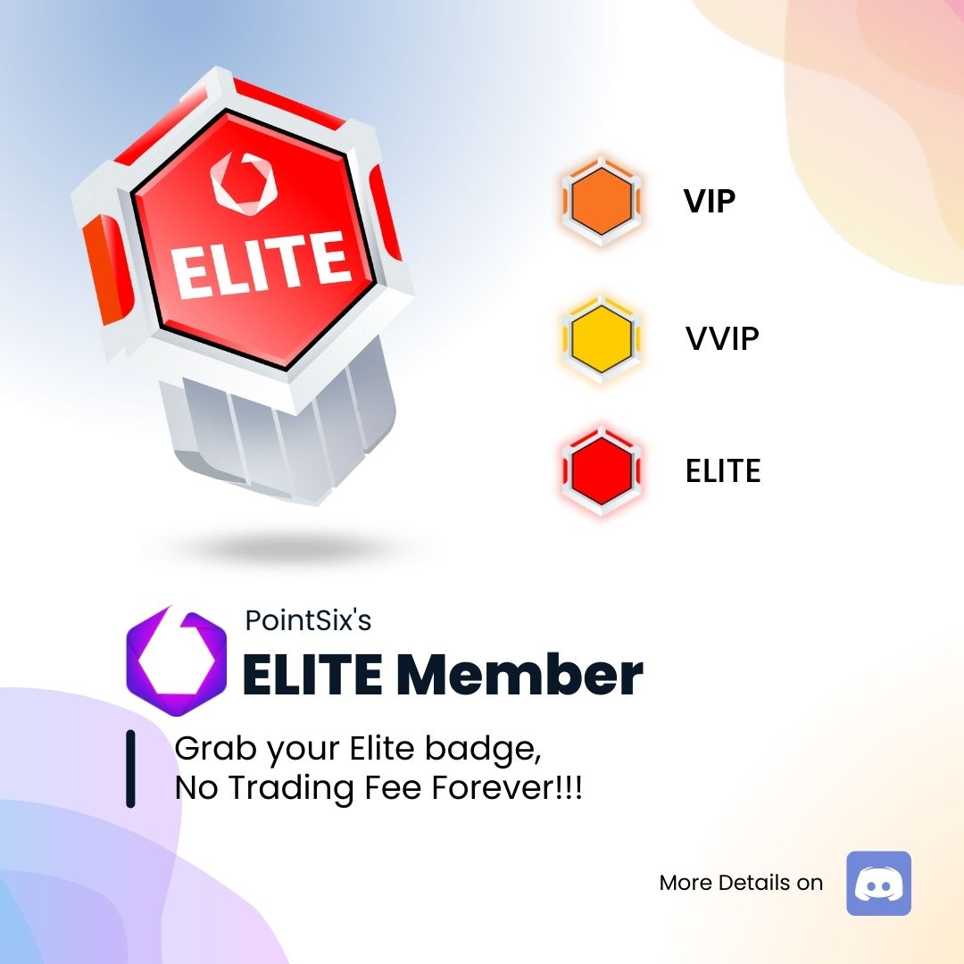 Elite Badge - The ultimate status symbol for our project contributors! 🔥

Exclusive Benefits
👑Enjoy all the perks of VIP &amp; VVIP🏆
🔥Trade with Zero Platform Fee🔥
🤝Direct Interaction with the Team🤝
✔️Instant Support from the Elite Channel

Don't miss out on this opportunity!